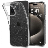 Cumpara ieftin Husa silicon iPhone 15 Pro Max Spigen LC Glitter Transparent