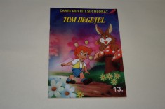 Tom Degetel - Carte de citit si colorat foto