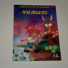 Tom Degetel - Carte de citit si colorat