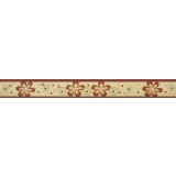 Bordura decorativa pentru tapet, floral, visiniu, 4.5cm x 10m, 227-201