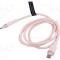 Cablu USB 2.0 USB C nichelat 1m roz VENTION