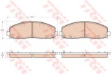 Set placute frana,frana disc FIAT FREEMONT (JC, JF) (2011 - 2016) TRW GDB1944
