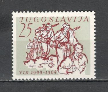 Iugoslavia.1964 20 ani eliberarea insulei Vis-Pictura SI.213 foto