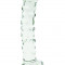 Dildo Ribbed, Sticla Premium, Transparent, 17 cm, Passion Labs, Glass Series