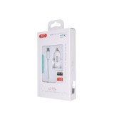 Incarcator Auto, Dual USB 2.1A, Cablu USB-C 1m inclus, Alb