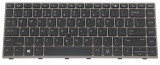 Tastatura Laptop, HP, EliteBook 745 G5, 840 G5, 846 G5, Zbook 14u G5, L11307-001, L14377-001, L11307-B31, L14377-B31, SN9172BL, cu iluminare, layout U