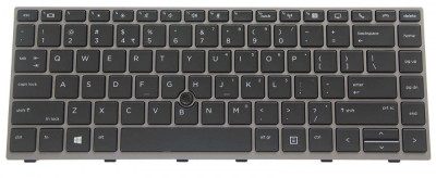 Tastatura Laptop, HP, EliteBook 745 G6, 840 G6, 846 G6, L11307-001, L14377-001, L11307-B31, L14377-B31, SN9172BL, cu iluminare, layout US foto