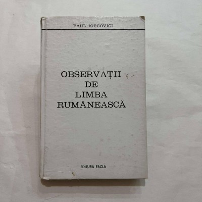 Paul Iorgovici - Observatii de limba rumaneasca foto