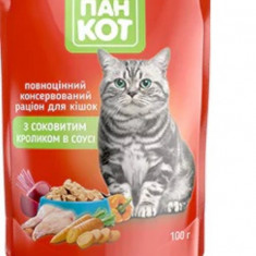 Wise Cat Hrana Umeda pentru Pisici cu Iepure in Sos 100G