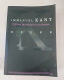Immanuel Kant - Critica facultatii de judecare , editura ALL , 2007