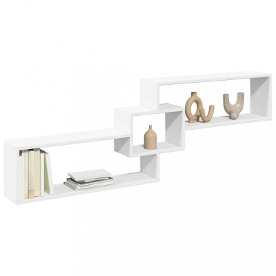 Gossi dulap de perete, alb, 158x18x53 cm, lemn prelucrat foto