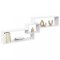 Gossi dulap de perete, alb, 158x18x53 cm, lemn prelucrat
