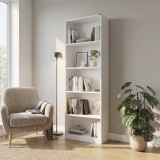 Cumpara ieftin Biblioteca Adore Modern, 5 rafturi, 64x182x26 cm