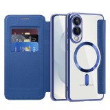 Husa Samsung Galaxy S25 Edge Asteroid GSM SmartMag Book Case, albastru