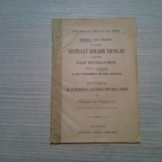 BISERICA DIN CRAIOVA - SINTULUI IERARH NICOLAE - Ghenadie al Rimnicului - 1891