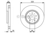 Disc frana VOLVO V70 II (SW) (2000 - 2007) BOSCH 0 986 479 321