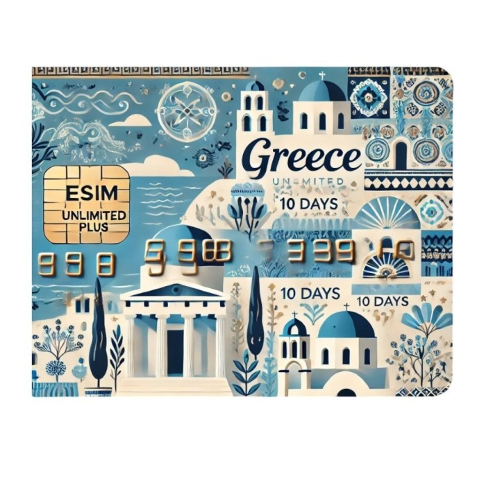 eSIM Greece, Unlimited Plus, 10 Days