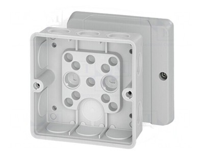 Cutie de conexiuni IP55 98x98x55mm gri foto