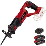 Einhell TE-AP 18 Li PXC + Twinpack CB + 4514095 - Fierastrau sabie 22 mm + Set 2 acumulatori si incarcator Li-Ion 18 V 2.5 Ah