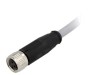 Conector M8 Mamă 3 PIN cu Cablu 2m PVC