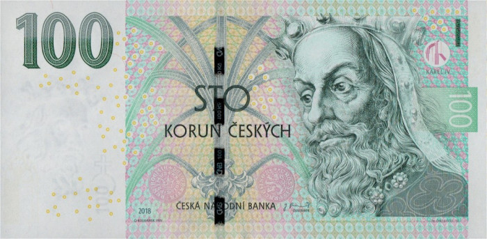 CEHIA █ bancnota █ 100 Korun █ 2018 █ UNC █ necirculata