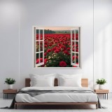 Cumpara ieftin Folie imprimata color pentru decor perete locuinta, dimensiune 125 x 110cm, model: VIEW TO HAVEN 30