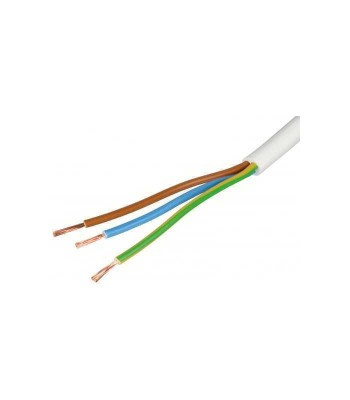 Cablu electric MYYM H05VV-F 3x2.5 mm alb foto