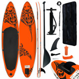 Set de placa SUP gonflabila, portocaliu, 305x76x15 cm GartenMobel Dekor, vidaXL