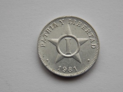 UN CENTAVO 1981 CUBA foto