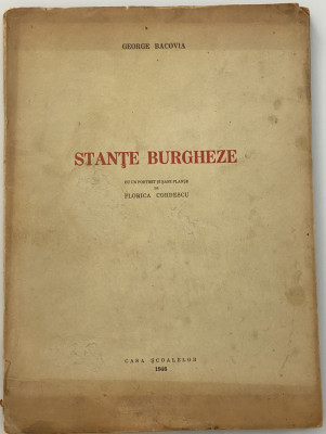 George Bacovia - Stante burgheze 1946 princeps foto