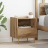 VidaXL Noptieră cu sertar Maro 40 x 35 x 47.5 cm Lemn compozit 882077