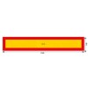 Autocolant Reflectorizant Auto Galben/Rosu 1130x196 mm Hico 64857
