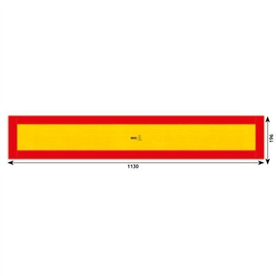 AUTOCOLANT REFLECTORIZANT GALBEN/ ROSU 1130X196 MM HICO 64857