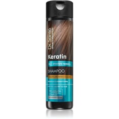 Dr. Sant&eacute; Keratin sampon de regenerare si hidratare pentru parul fragil, lipsit de strălucire 250 ml