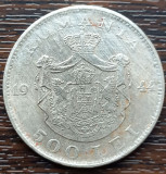 (A1034) MONEDA DIN ARGINT ROMANIA - 500 LEI 1944. REGELE MHAI I