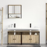 vidaXL Dulap Chiuvetă Baie Stejar Sonoma 80x30x60 cm Lemn Prelucrat