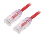 Patch cord UTP Cat6a Cu LSZH Roșu 0.5m