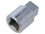 Cap pătrat tubular 1/2" manşon 35mm oţel crom-vanadium