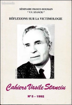 Cahiers Vasile Stanciu vol. 5 1992 Reflexions sur la victimologie V.V. Stanciu foto