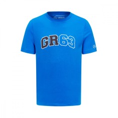Mercedes AMG Petronas tricou de bărbați George Russell Logo blue F1 Team 2023 - XL