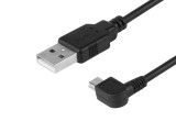 Cablu De &icirc;ncărcare și Sincronizare, 120 Cm, Plastic, Usb&amp;gt; Mini Usb (&icirc;n Unghi, Dreapta) Carmotion 86556