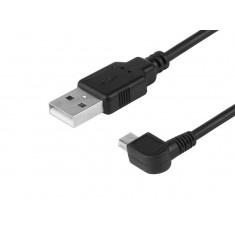 Cablu De &icirc;ncărcare și Sincronizare, 120 Cm, Plastic, Usb&amp;gt; Mini Usb (&icirc;n Unghi, Dreapta) Carmotion 86556