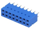 Conector Soclu PCB Mamă 2,54mm 16-PIN THT Aurit
