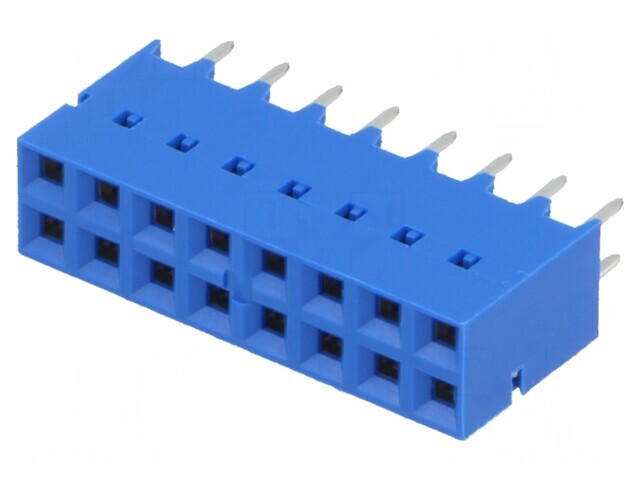 Conector Soclu PCB Mamă 2,54mm 16-PIN THT Aurit