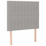 Cumpara ieftin Tablie de pat gri deschis 100x5x118/128 cm, material textil
