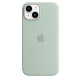 Husa de protectie Apple Silicone Case with MagSafe pentru iPhone 14, Succulent