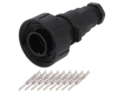 Conector circular tată 9 pini IP68 foto