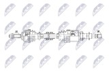 Planetara Nissan Micra (K12) 1.5 DCI 2003-2010, Note (E11) 1.5 DCI 2006-2012; partea dreapta, cutie viteze manuala; 39100-AY600; NTY, aftermarket