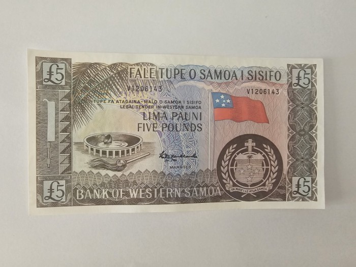 Samoa 5 Pounds 1963 Noua