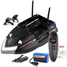 Barca Plantat, Nadit si Momit iUni V802, 5200mAh, 4 cuve, 3kg, 500m, 15km/h, Negru